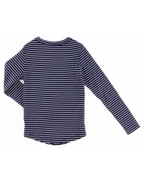 T-Shirt Talaro bleu marine/écru