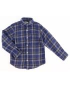 Chemise en Flanelle Paul à carreaux denim
