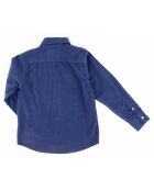 Chemise en Velours Paul Pat cobalt