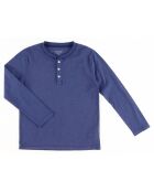 T-Shirt Henley Ls cobalt