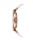 Montre Femme Gold Sky en Cuir blanche