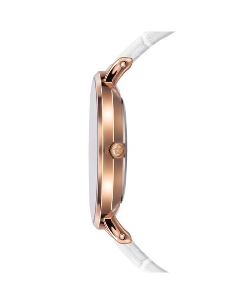 Montre Femme Gold Sky en Cuir blanche