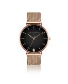 Montre Femme Midnight Moon en Acier rose doré