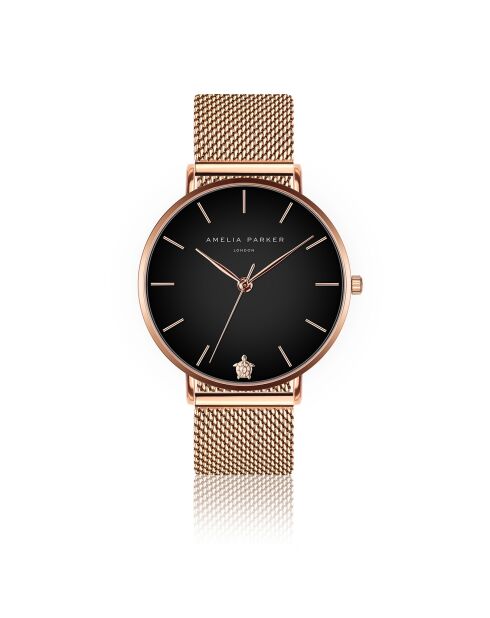 Montre Femme Midnight Moon en Acier rose doré