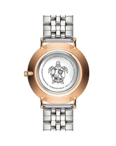 Montre Femme Rose Turtle en Acier rose doré/argenté