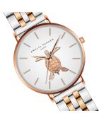 Montre Femme Rose Turtle en Acier rose doré/argenté
