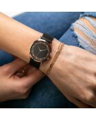 Montre Femme Coral en Acier noire