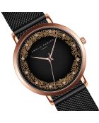 Montre Femme Coral en Acier noire