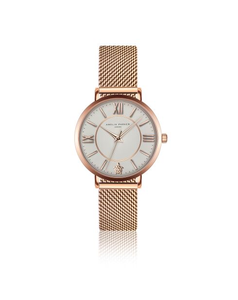 Montre Femme Petite Classique en Acier rose doré