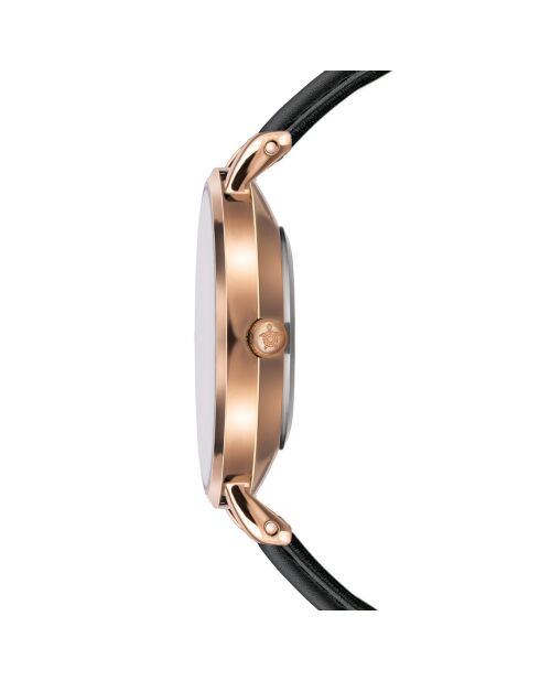 Montre Femme Petite Classique en Cuir noire