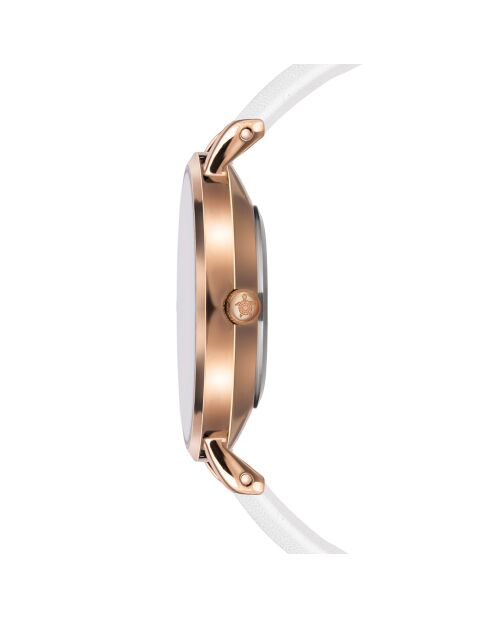 Montre Femme Petite Classique en Cuir blanche