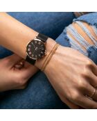 Montre Femme Grand Noir en Acier noire