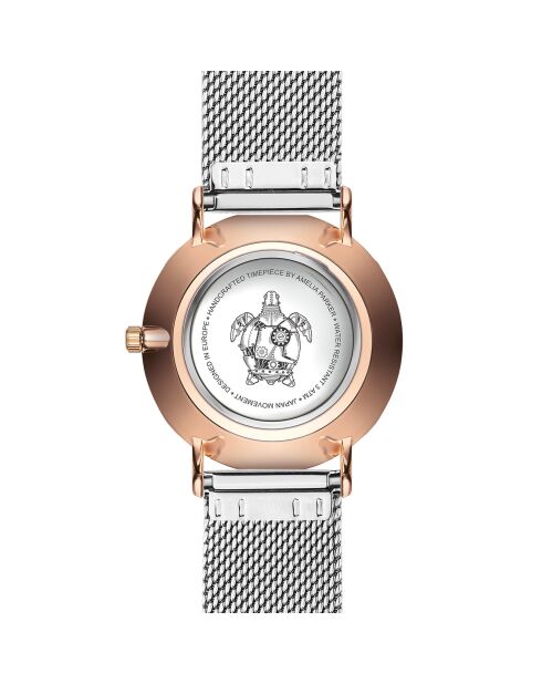 Montre Femme Classique en Acier argentée