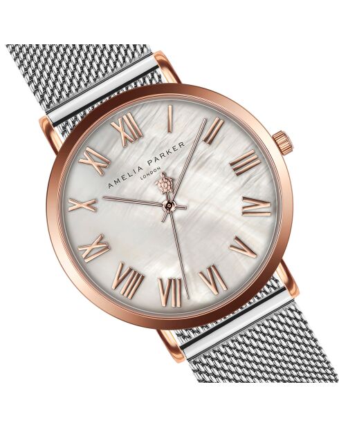 Montre Femme Classique en Acier argentée