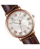 Montre Femme Classique en Cuir marron
