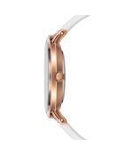 Montre Femme Classique en Cuir blanche