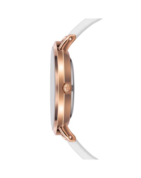 Montre Femme Classique en Cuir blanche