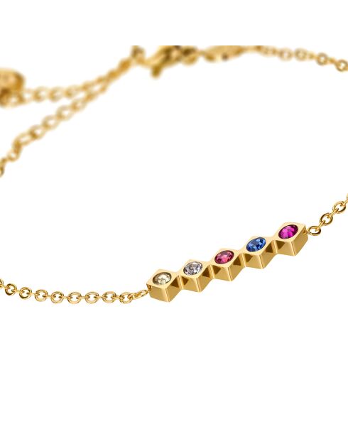 Bracelet Gemstone Glam doré