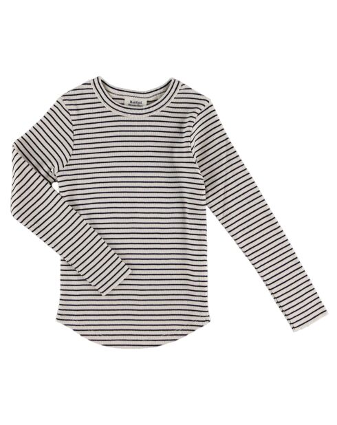 T-Shirt Talaro écru/bleu marine