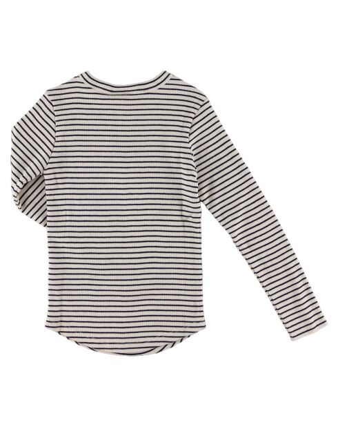 T-Shirt Talaro écru/bleu marine