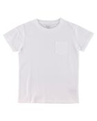 T-Shirt Pocket Crew blanc