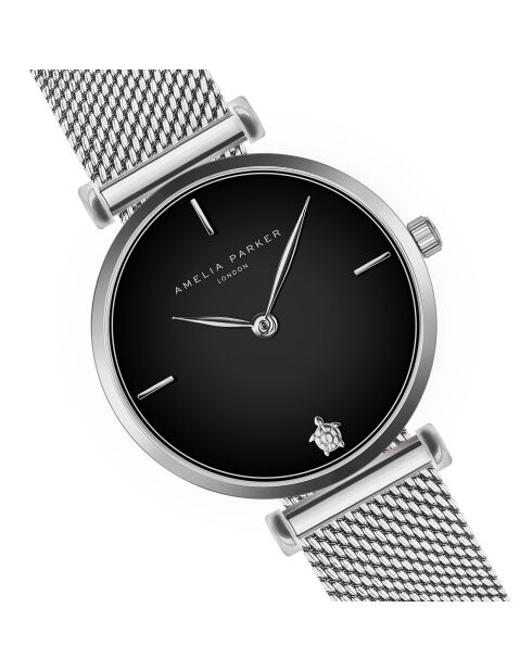 Montre Femme Night Shore en Acier argentée