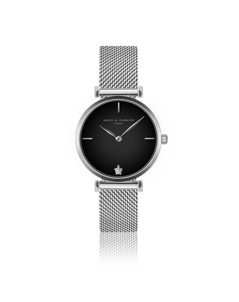 Montre Femme Night Shore en Acier argentée