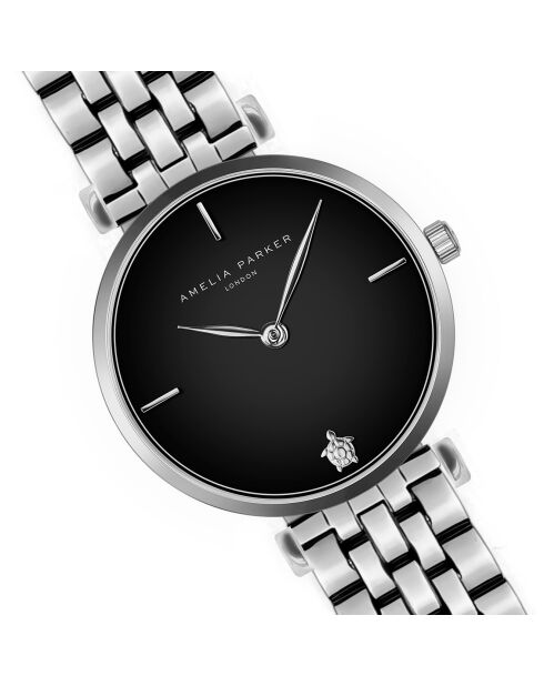 Montre Femme Night Shore en Acier argentée