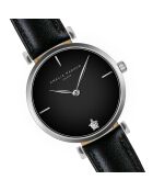 Montre Femme Night Shore en Cuir noire