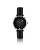 Montre Femme Night Shore en Cuir noire