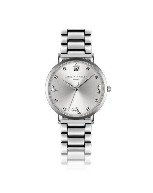 Montre Femme Charm en Acier argentée