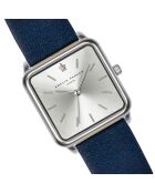 Montre Femme Plaza en Cuir bleu foncé