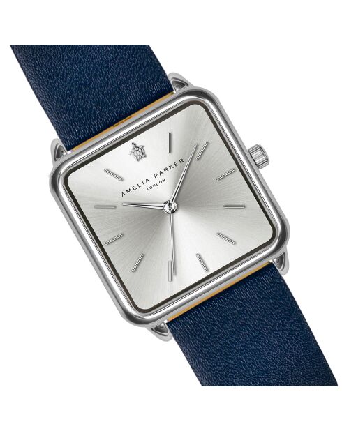 Montre Femme Plaza en Cuir bleu foncé