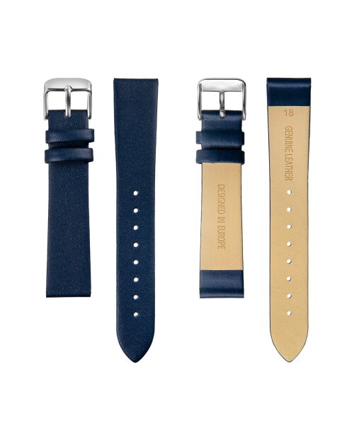 Montre Femme Plaza en Cuir bleu foncé