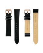 Montre Femme Gold Plaza en Cuir noire