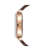 Montre Femme Night Plaza en Cuir marron