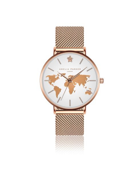 Montre Femme Vacation en Acier rose doré