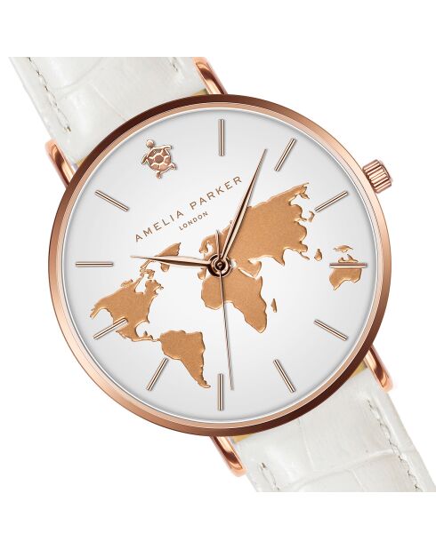 Montre Femme Vacation en Cuir blanche