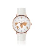 Montre Femme Vacation en Cuir blanche