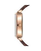 Montre Femme Bay en Cuir marron