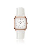 Montre Femme Bay en Cuir blanche