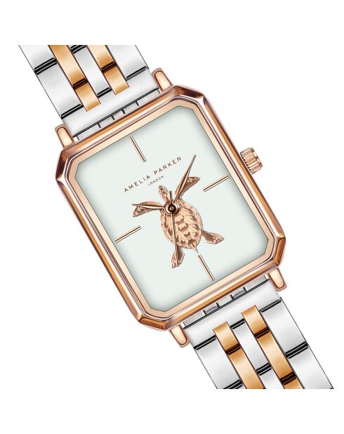 Montre Femme Serenity en Acier rose doré/argenté