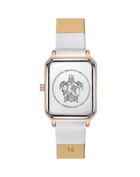 Montre Femme Serenity en Cuir blanche