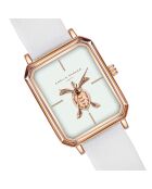 Montre Femme Serenity en Cuir blanche