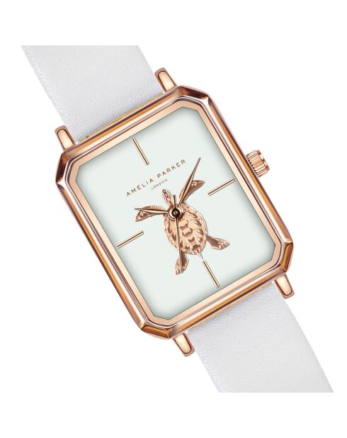 Montre Femme Serenity en Cuir blanche