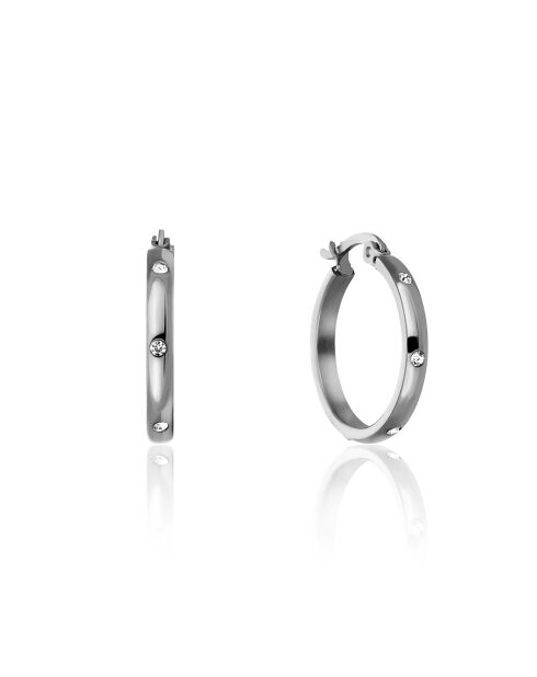 Boucles d'oreilles Sparkle argentées