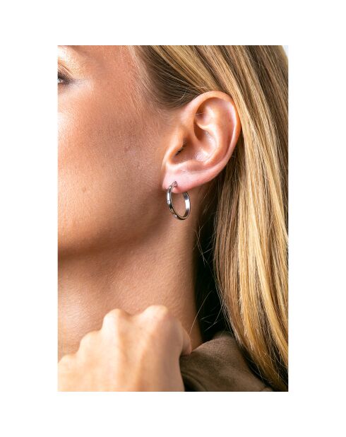 Boucles d'oreilles Sparkle argentées