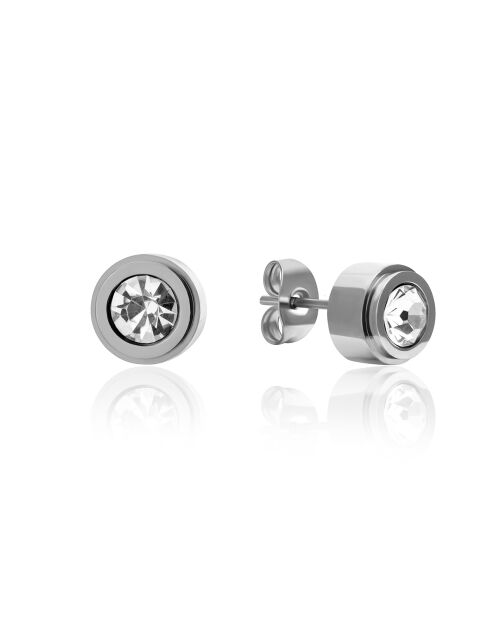 Boucles d'oreilles Sparkle argentées