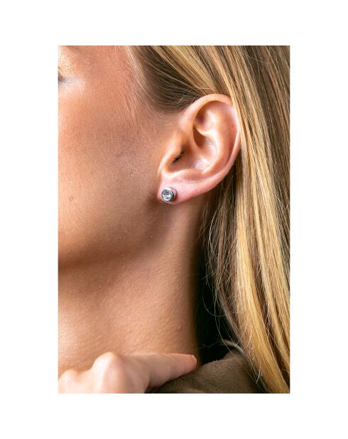 Boucles d'oreilles Sparkle argentées