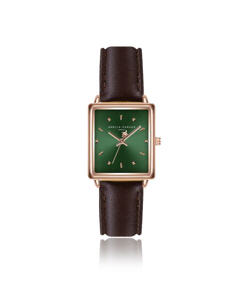 Montre Femme Joyful Journey en Cuir marron